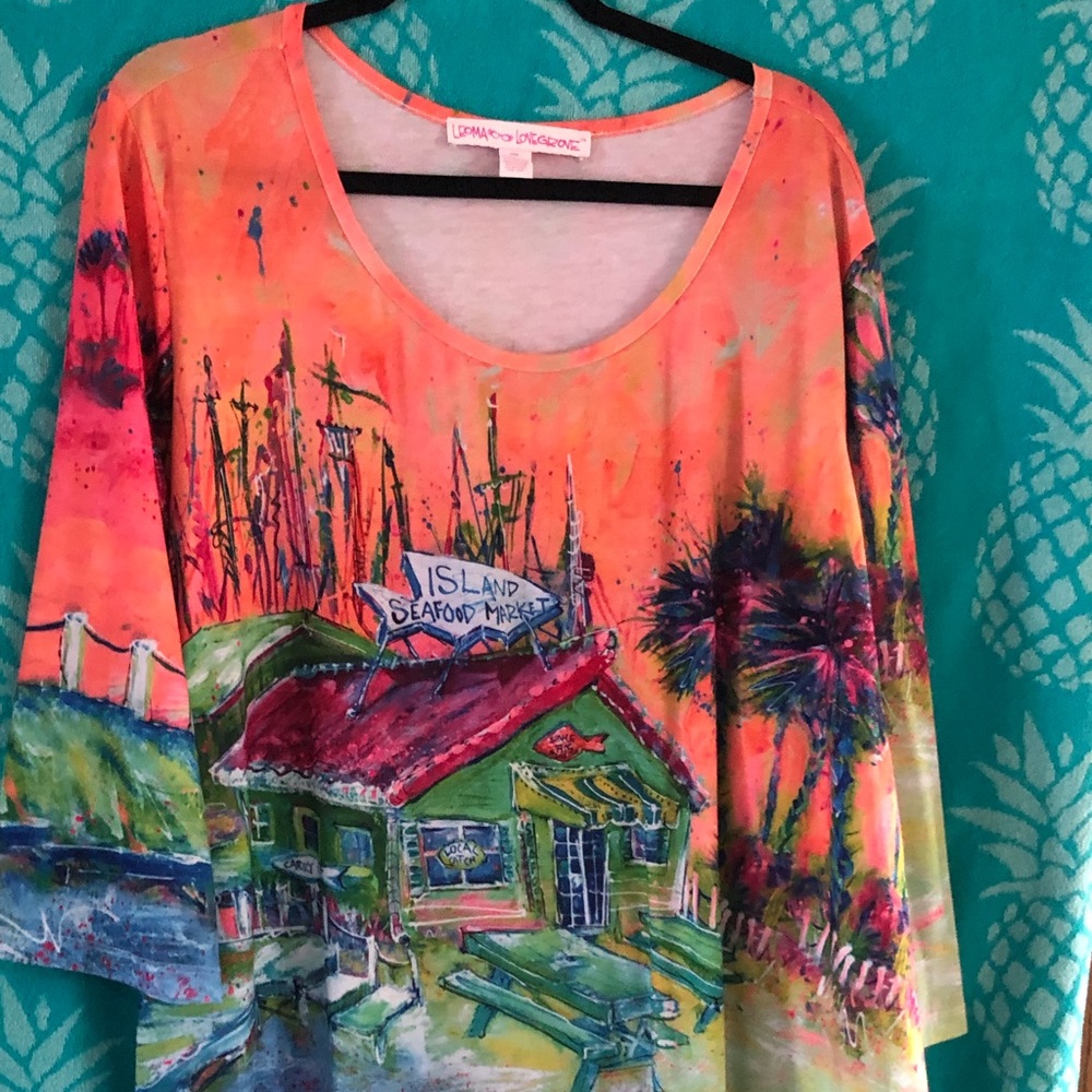 Leoma Lovegrove 3/4 sleeve top